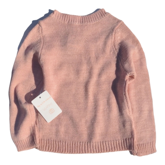 Love @ First Sight 3t Pink Heart Sweater - Picture 2 of 5